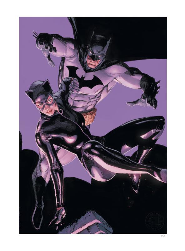 DC Comics: The Bat and The Cat 46 x 61 cm Art Print - Sideshow Collectibles