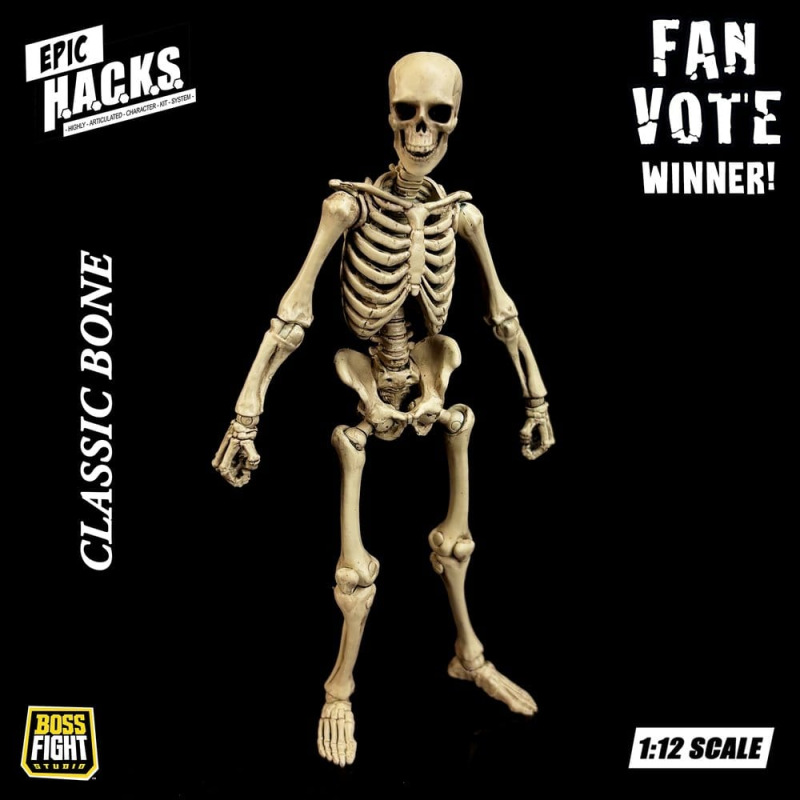 Epic &nbsp;H.A.C.K.S. Action Figure 1/12 Skeleton Blank Classic Bone 9
