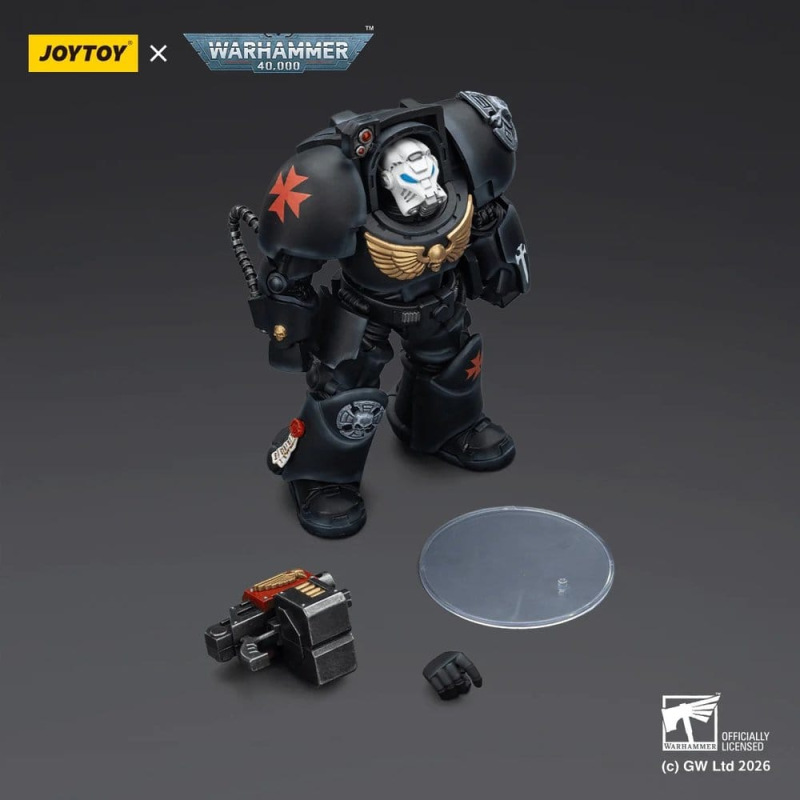Warhammer 40,000 Action Figure Black Templars Terminator 2 with Power Fist and Storm Bolter 14 cm 4