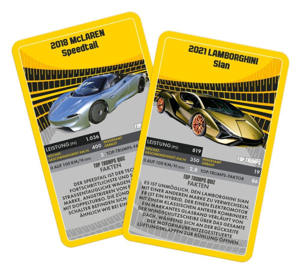Super Cars Card Game Top Trumps *German Version* 5