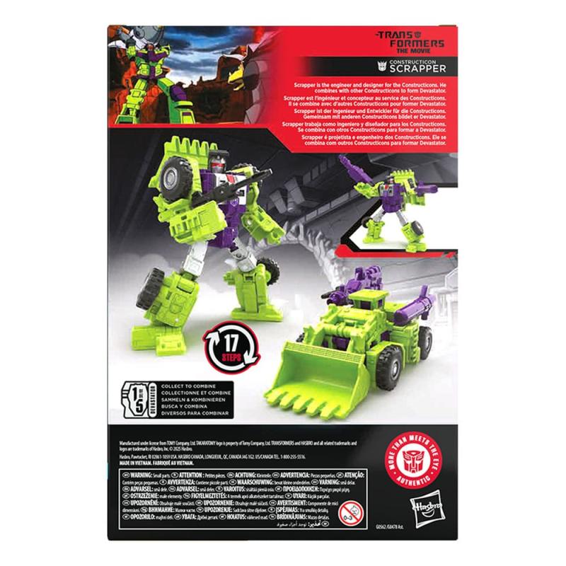 The Transformers: The Movie Generations Studio Series Voyager Class Action Figure Constructicon Scra 1