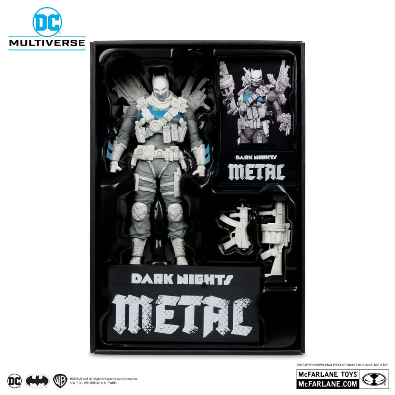 DC Multiverse Action Figure The Grim Knight (Dark Nights Metal) (Black & White Accent Edition) (Gold 6