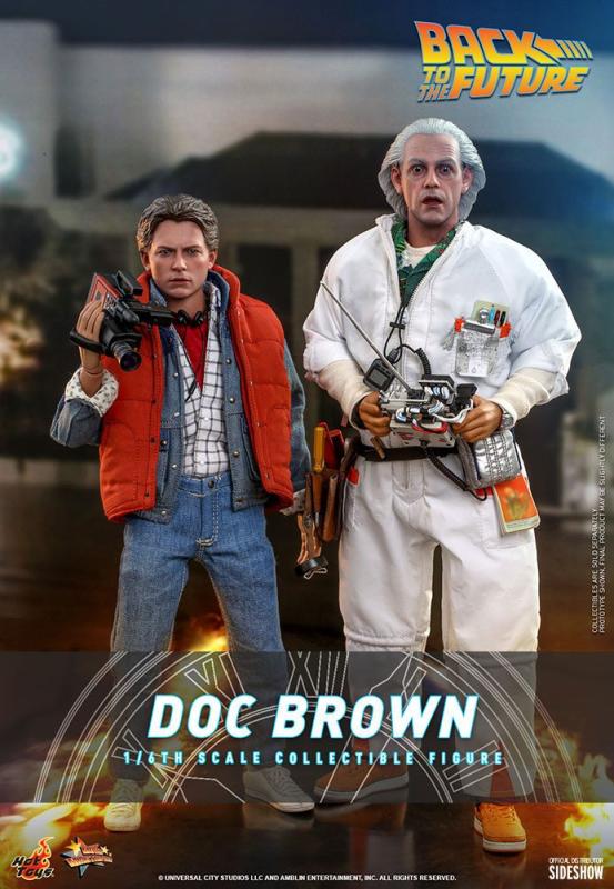 Back To The Future Movie Masterpiece Action Figure 1/6 Doc Brown 30 cm 1