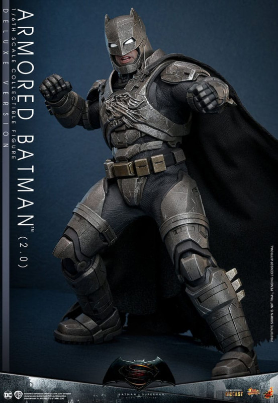 Batman v Superman: Dawn of Justice Movie Masterpiece Action Figure 1/6 Armored Batman 2.0 (Deluxe Ve 7