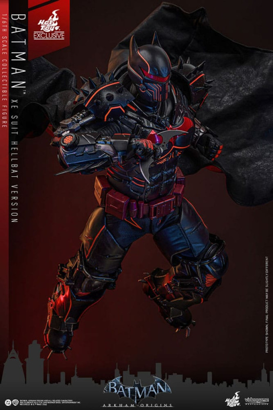 Batman Arkham Origins Videogame Masterpiece Action Figure 1/6 XE Suit Hellbat Version Hot Toys Exclu 3