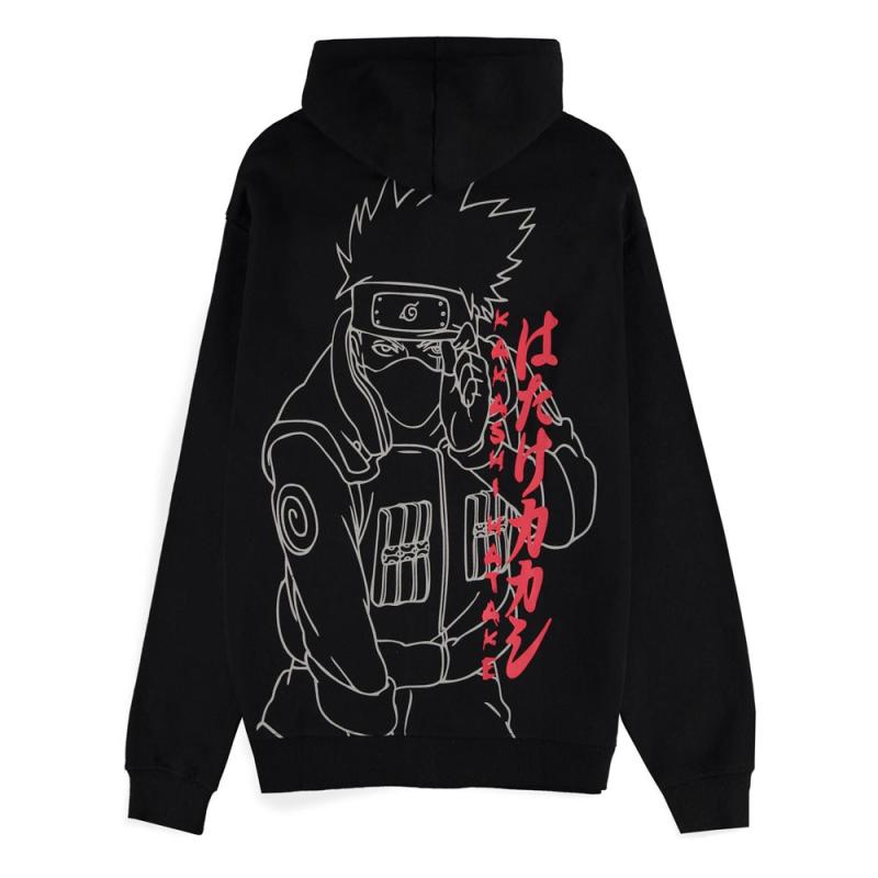 Naruto Shippuden Hooded Sweater Kakashi Line Art