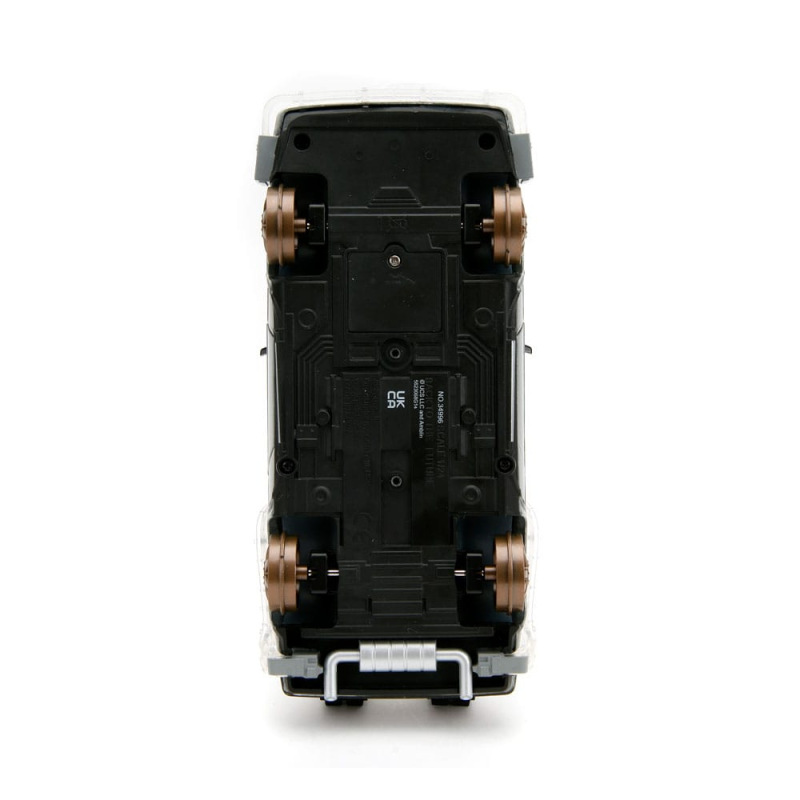 Back to the Future III Hollywood Rides Diecast Model 1/24 DeLorean Time Machine Railroad Wheels 9