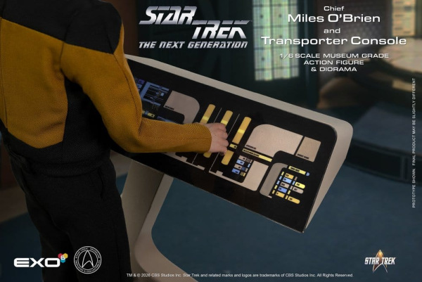 Star Trek: The Next Generation Action Figure 1/6 Chief Miles O'Brien with Transporter Console 30 cm 6