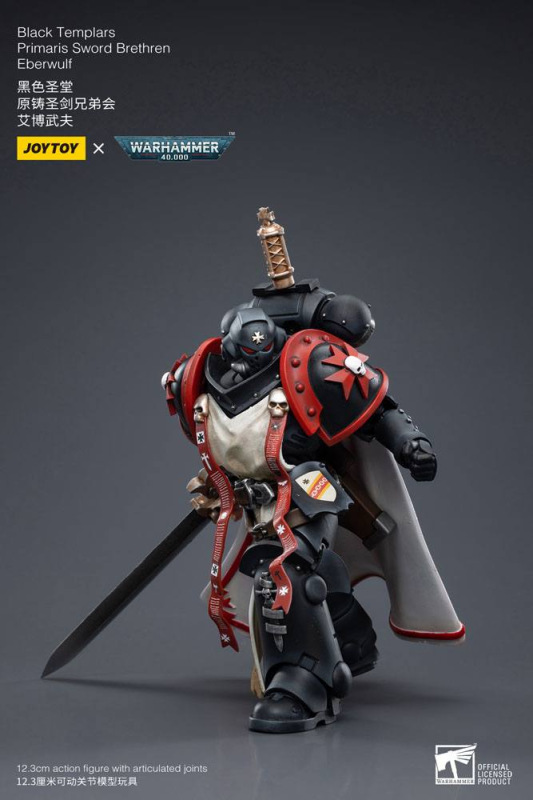 Warhammer 40k Action Figure 1/18 Black Templars Primaris Sword Brethren Eberwulf 12 cm 4
