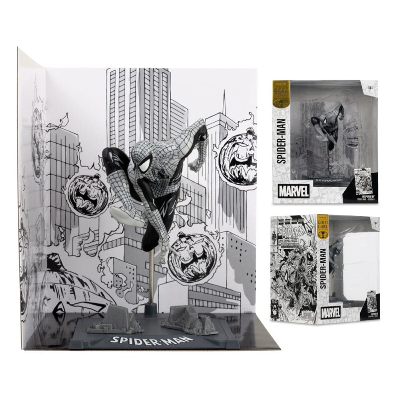 Marvel Collection PVC Statue 1/10 Spider-Man (Spider-Man #6)(Line Art)(Gold Label) 10 cm 3