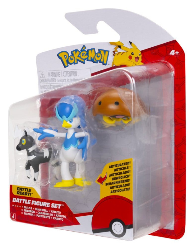 Pokémon Battle Figure 3-Pack Blitzle, Kabuto & Quaxwell 2