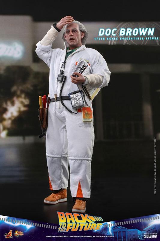 Back To The Future: Doc Brown 1/6 Movie Masterpiece Action Figure - Hot Toys