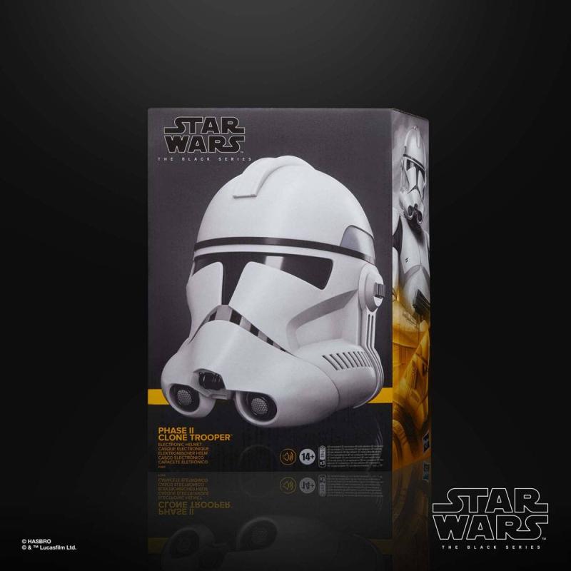 Star Wars The Clone Wars: Clone Trooper 1/1 Black Series Electronic Helmet - Hasbro