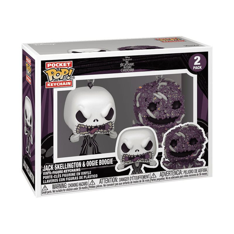 Nightmare Before Christmas POP! Vinyl Keychain 2-Pack Jack/Oogie 4 cm 1