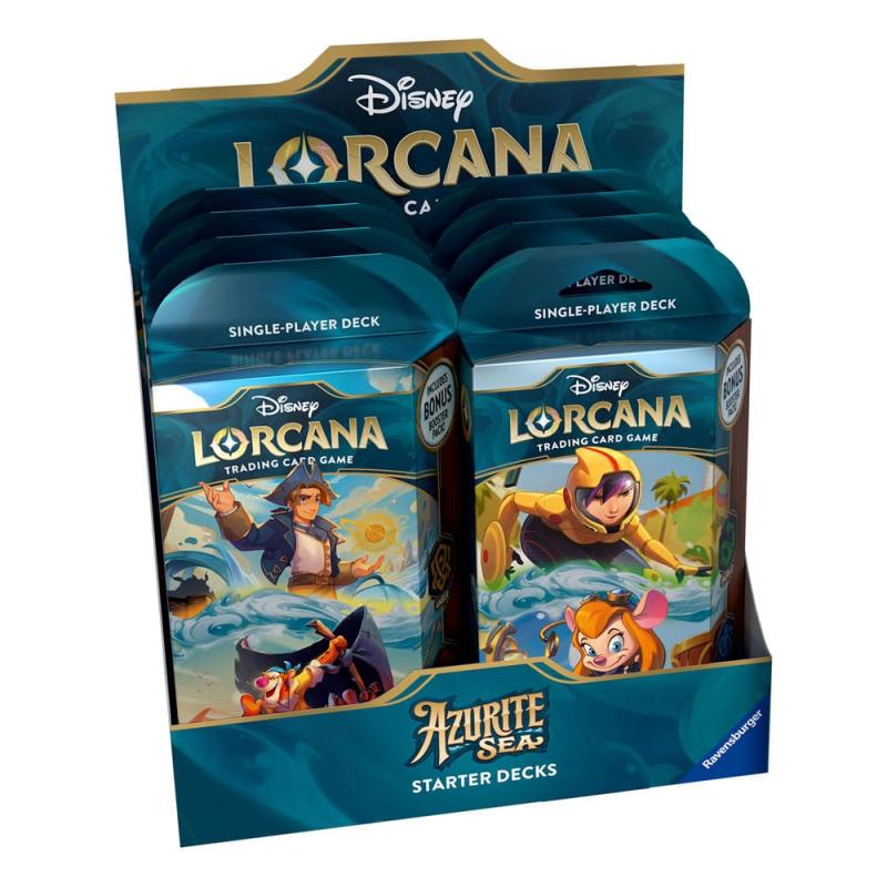 Disney Lorcana TCG Azurite Sea Starter Decks Display (8) *English Edition*