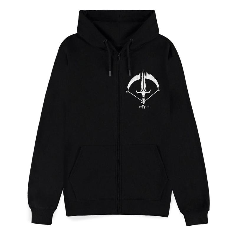 Diablo IV Zipper Hoodie Sweater Rouge Sigil Size S