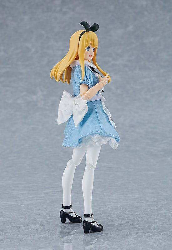 Original Character Figma Action Figure Female Body (Alice) with Dress and Apron Outfit 13 cm