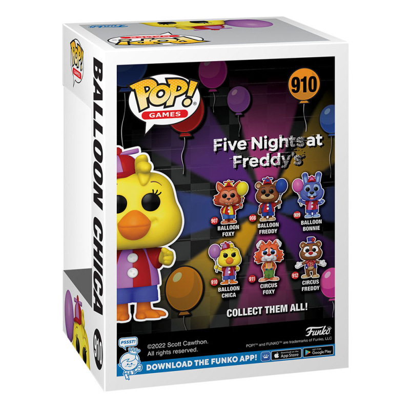 Five Nights at Freddy's Security Breach POP! Games Vinyl Figure Balloon Chica 9 cm 2