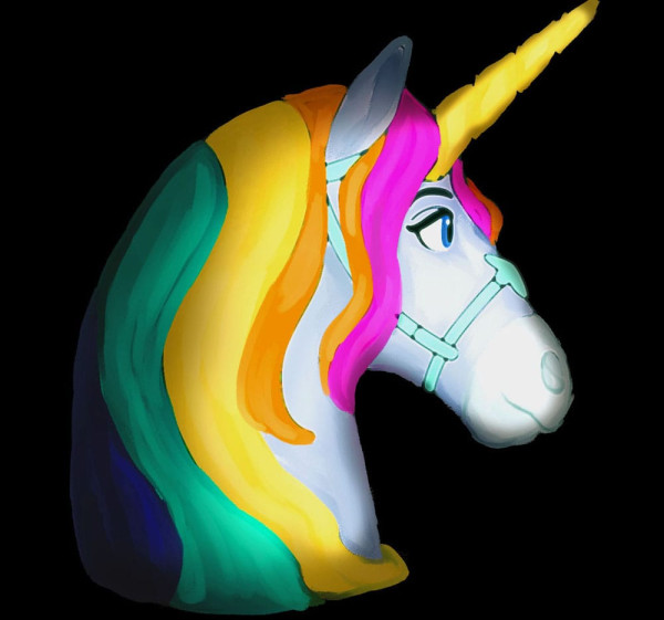 Unicorn Academy 3D LED Lamp Wildstar 18 cm 1