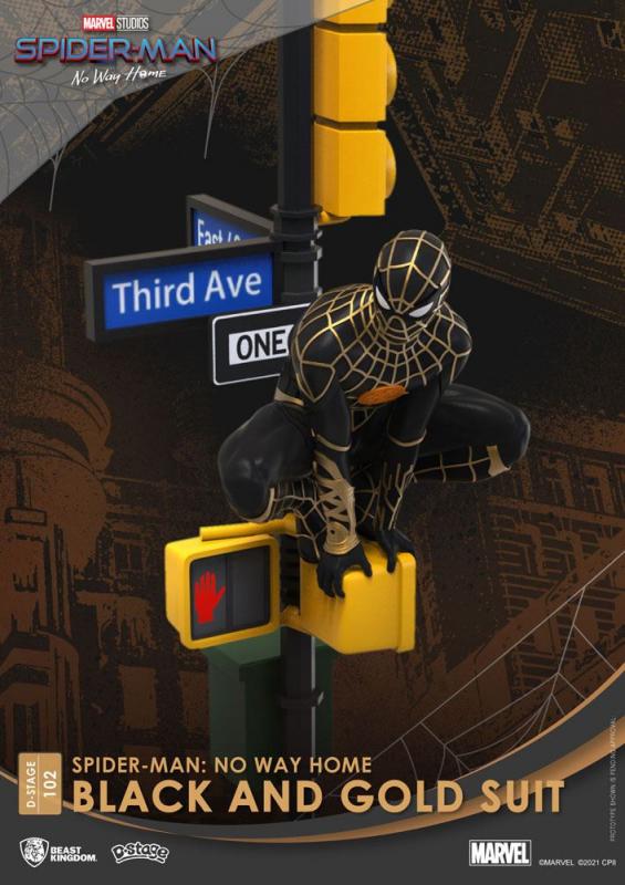 Spider-Man No Way Home: Spider-Man Black and Gold Suit 25 cm PVC Diorama - BKT