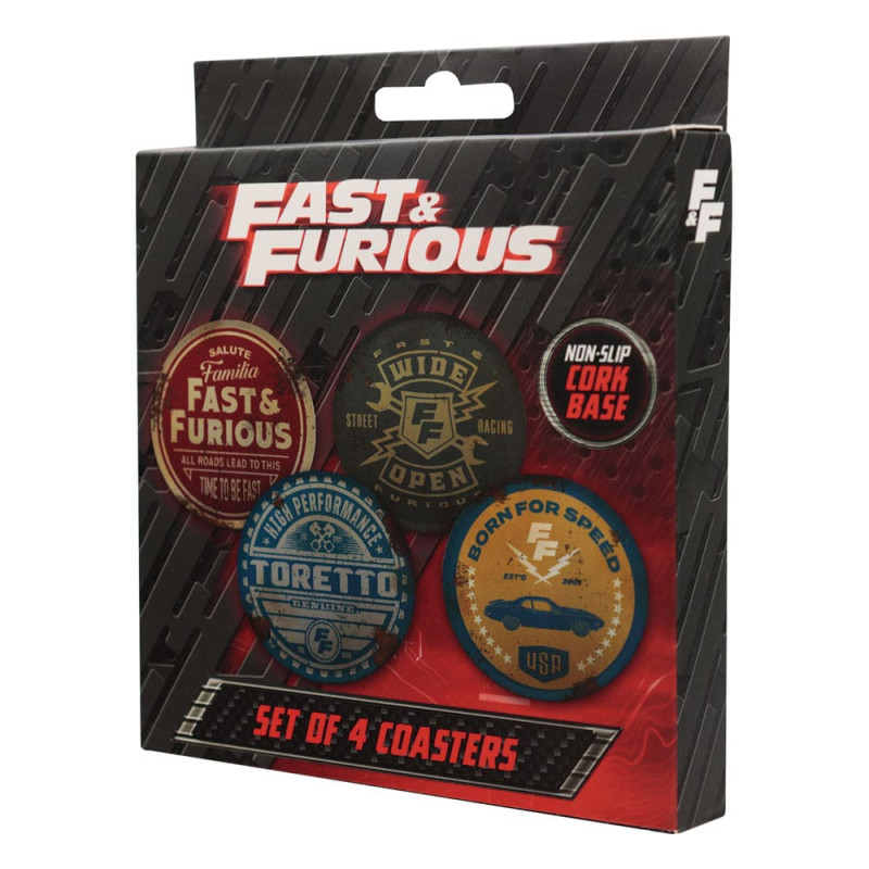 Fast & Furious Coaster 4-Pack Vintage Style 4