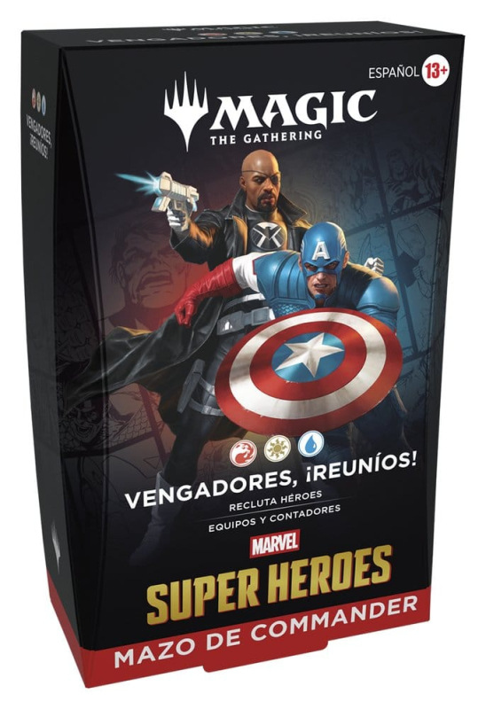Magic the Gathering Marvel Super Heroes Commander Decks Case (4) spanish 1