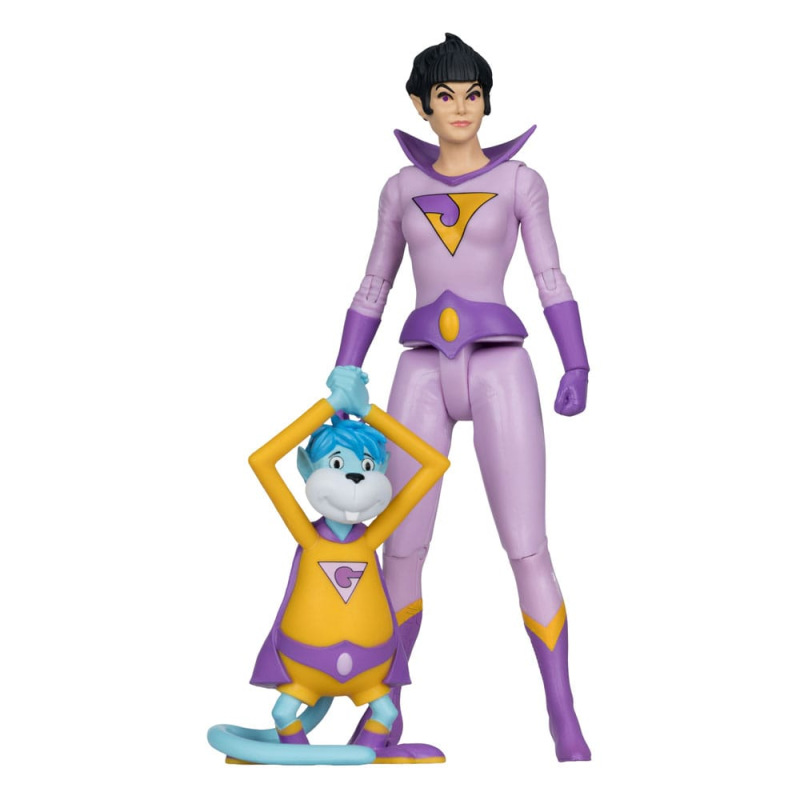 DC Retro Super Friends Action Figure Jayna & Gleek (Red Platinum Edition) 15 cm