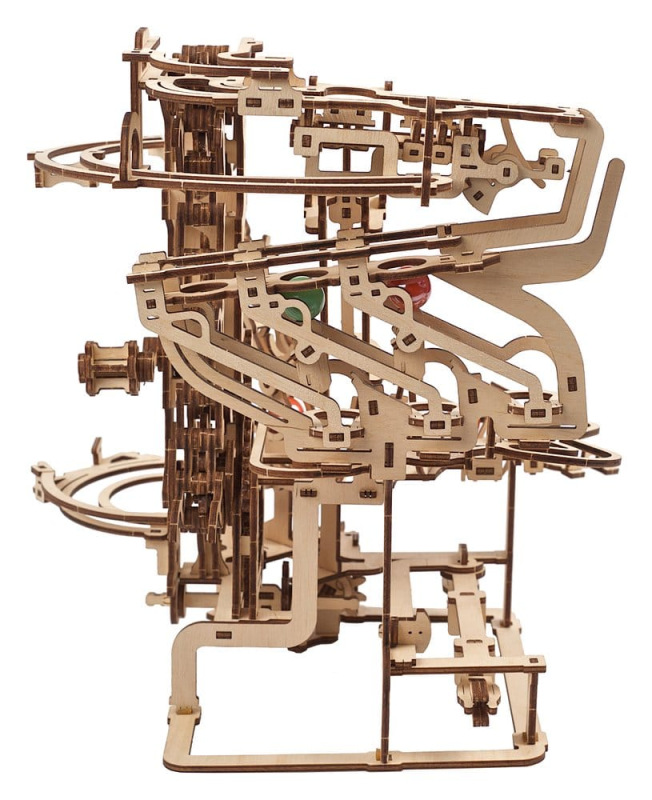 Ugears 3D Wooden Puzzle Marble Run Chain Hoist 11
