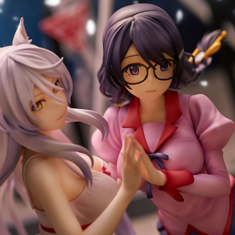 Nekomonogatari Monogatari Series PVC Statues Tsubasa Hanekawa Set (re-run) 19 cm 5