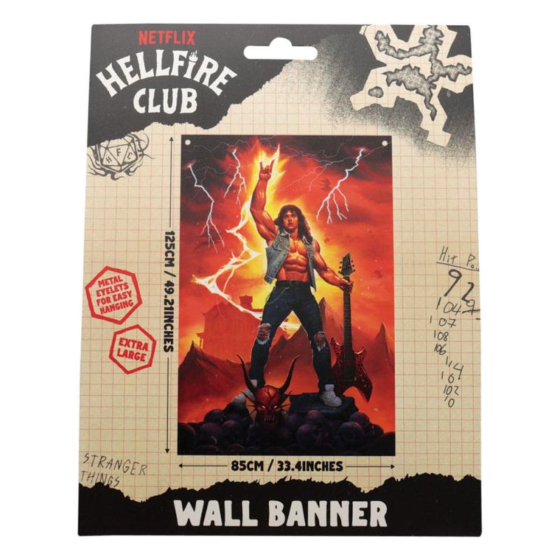 Stranger Things Wall Banner Eddie Munson 120 x 85 cm