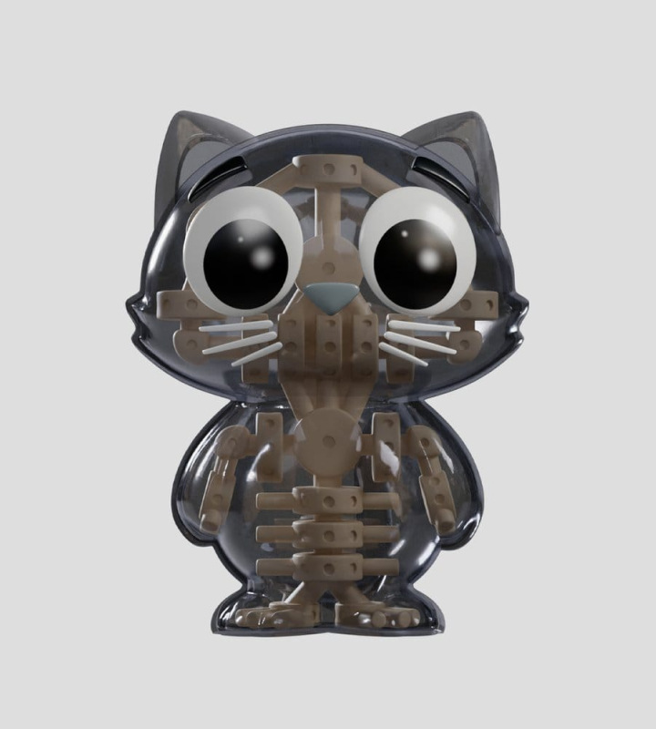 Catscans Mini Figures S2 Bare Bones 6 cm Blind Box Display (6) 1
