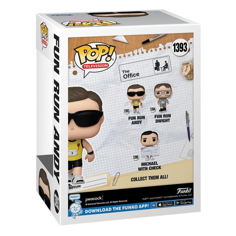 The Office US POP! TV Vinyl Figure Fun Run Andy 9 cm