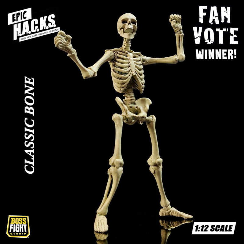 Epic &nbsp;H.A.C.K.S. Action Figure 1/12 Skeleton Blank Classic Bone 7