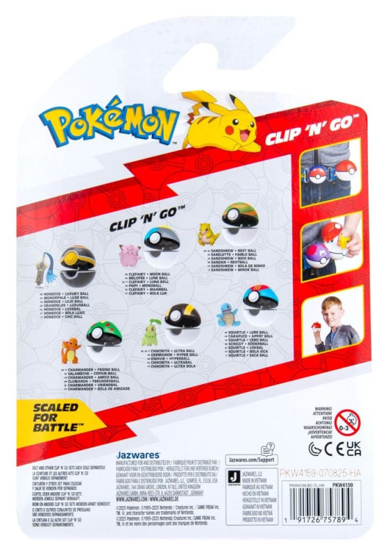 Pokémon Clip 'n' Go Minifigures Poké Balls ver. 22 Assortment (6) 5
