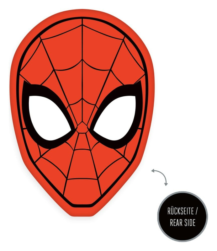 Marvel Soft Velboa Pillow Spider Man Head 22 x 32 cm