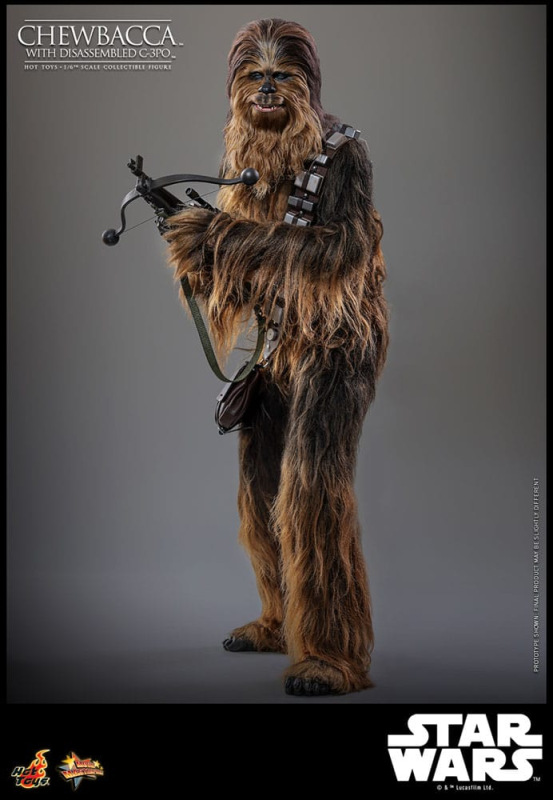 Star Wars Episode V Movie Masterpiece Action Figure 1/6 Chewbacca with Disassembled C-3PO 36 cm 8