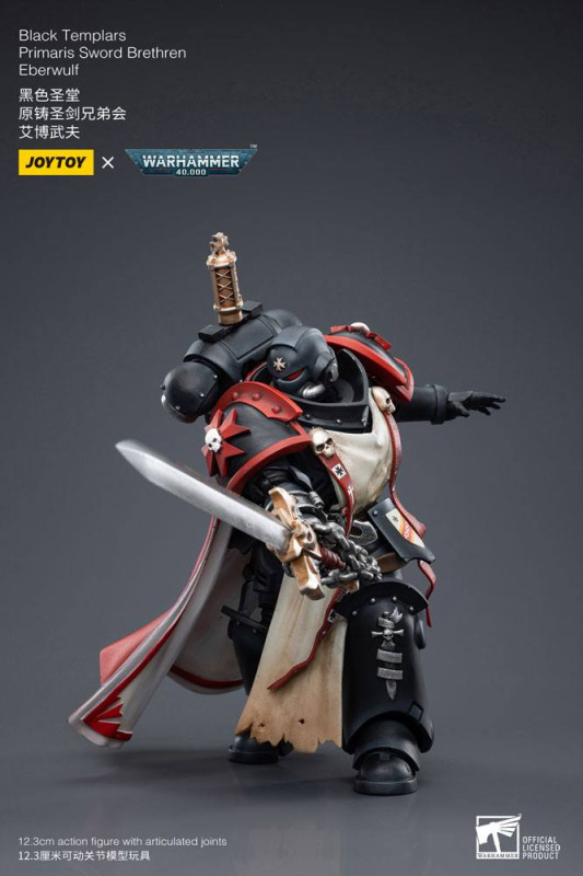 Warhammer 40k Action Figure 1/18 Black Templars Primaris Sword Brethren Eberwulf 12 cm 7
