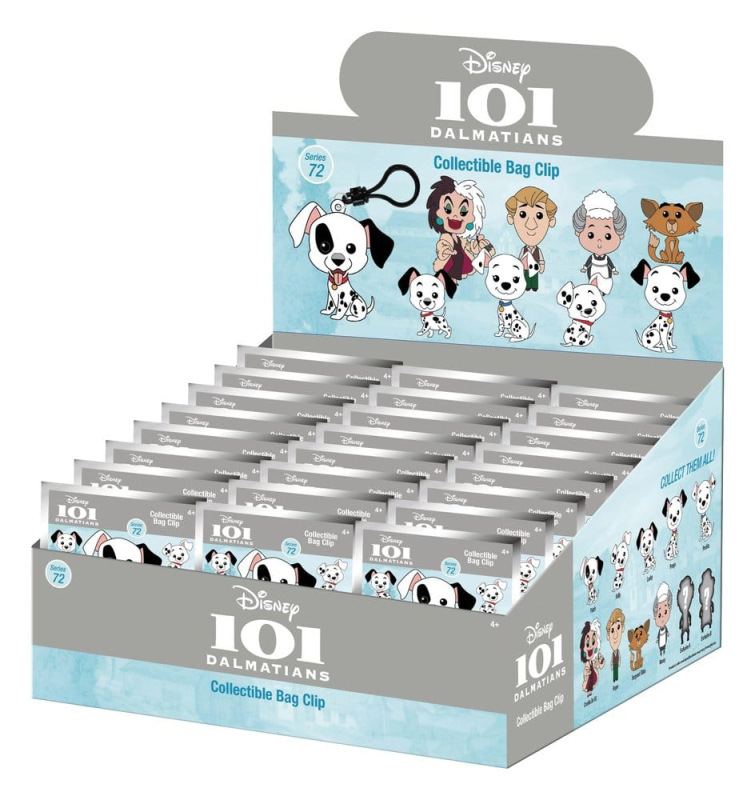 One Hundred and One Dalmatians 3D Foam Bag Clips Serie 72 Display (24)