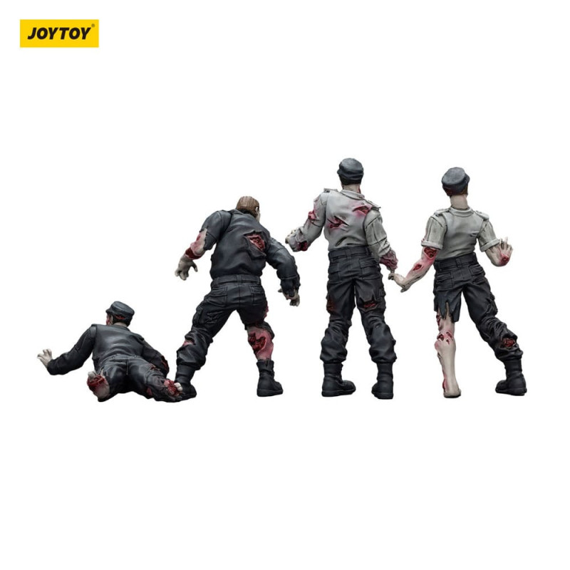Zombie Dark Source Action Figures 4-Pack Security Guards 8 cm 8