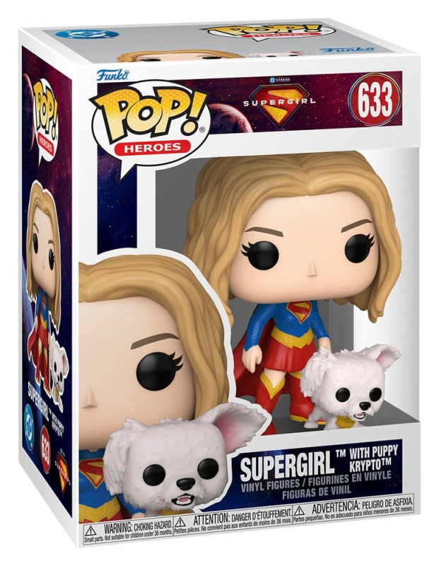 Supergirl (2026) POP! Heroes Vinyl Figure Supergirl with Puppy Krypto 9 cm 1