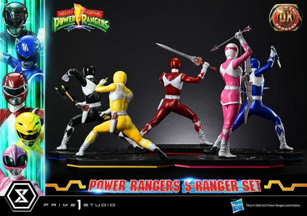 Mighty Morphin Power Rangers Premium Masterline Set of 5 Statues 1/4 Deluxe Bonus Version 62 cm 13
