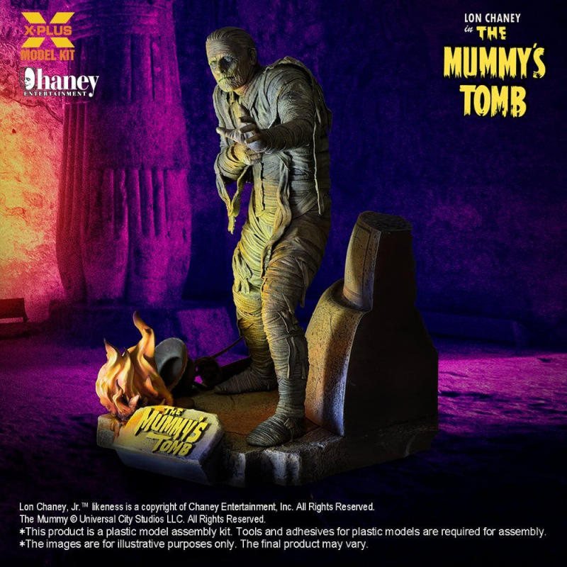 Universal Monsters Plastic Model Kit 1/8 Lon Chaney, Jr. as Mummy (Repro) 23 cm 1