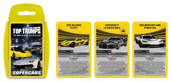 Super Cars Card Game Top Trumps *German Version* 6