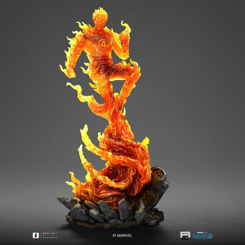 Fantastic Four Art Scale Statue 1/10 Human Torch 30 cm 8