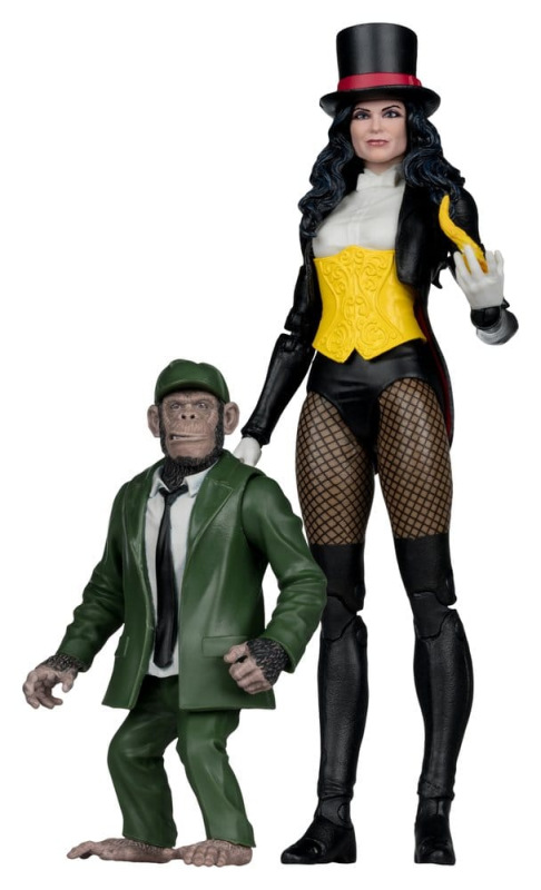 DC Multiverse McFarlane Action Figure Zatanna with Detective Chimp Collector Edition #53 18 cm