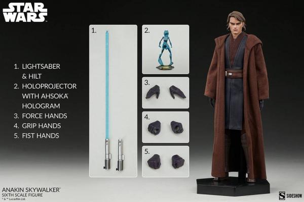 Star Wars The Clone Wars: Anakin Skywalker 1/6 Action Figure - Sideshow Collectibles