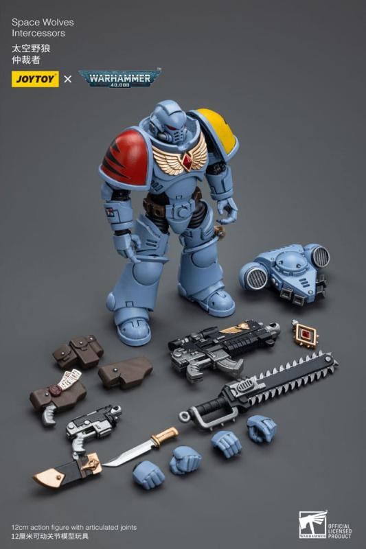 Warhammer 40k Action Figure 1/18 Space Wolves Intercessors 12 cm