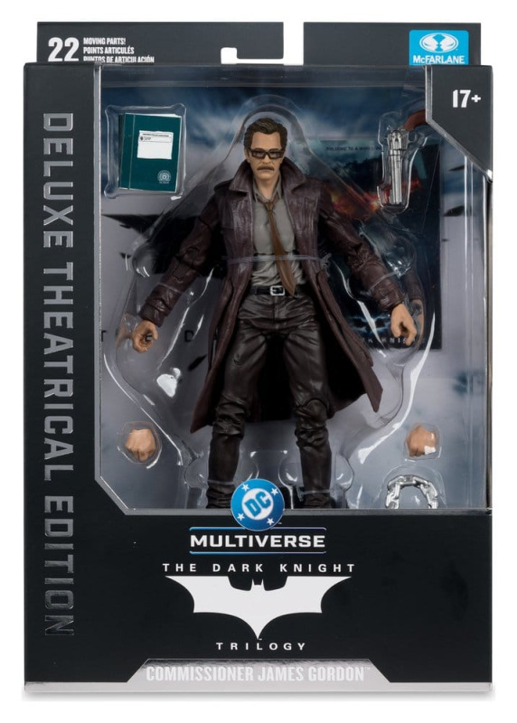 DC Multiverse Action Figure Commissioner James Gordon (The Dark Knight Trilogy) Deluxe Theatrical Ed 6