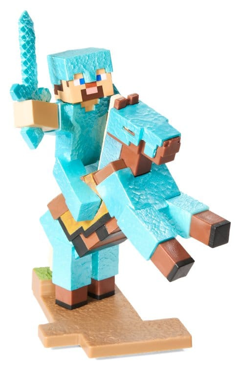 Minecraft Figure Diorama Diamond Armor Steve and Horse 18 cm 4