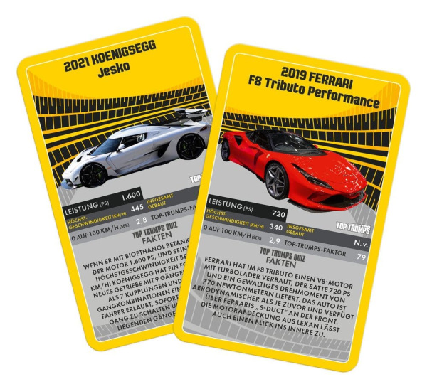 Super Cars Card Game Top Trumps *German Version* 4